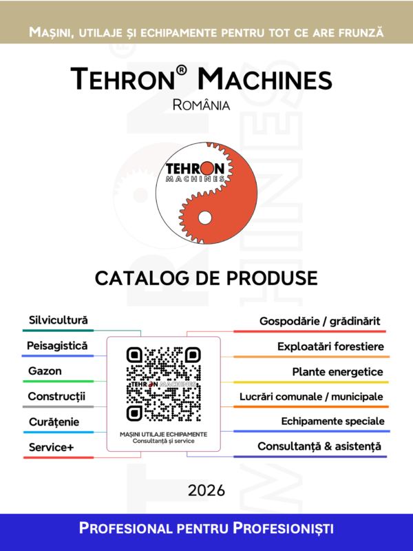 Tehron Machines — Poster și catalog de produse 2026